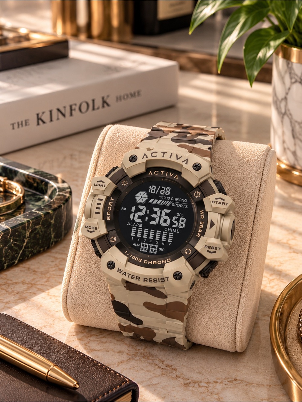 Activa x Invicta Digital Essentials 50mm Camo Watch ACW8050MC-012 NWT